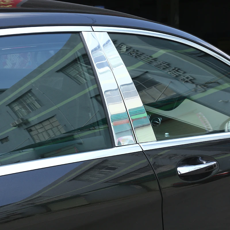 Автомобильные аксессуары, оконная отделка для Mercedes Benz W221 S-Class S300L S350L S400L S500L S600L 2008-2013, алюминиевый сплав, 6 шт.