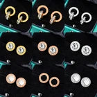 2021 новой моде римские цифры из нержавеющей стали, серьги для женщин, кубический цирконий, подвеска, стильное брендовове ожерелье, Женские Ювелирные изделия