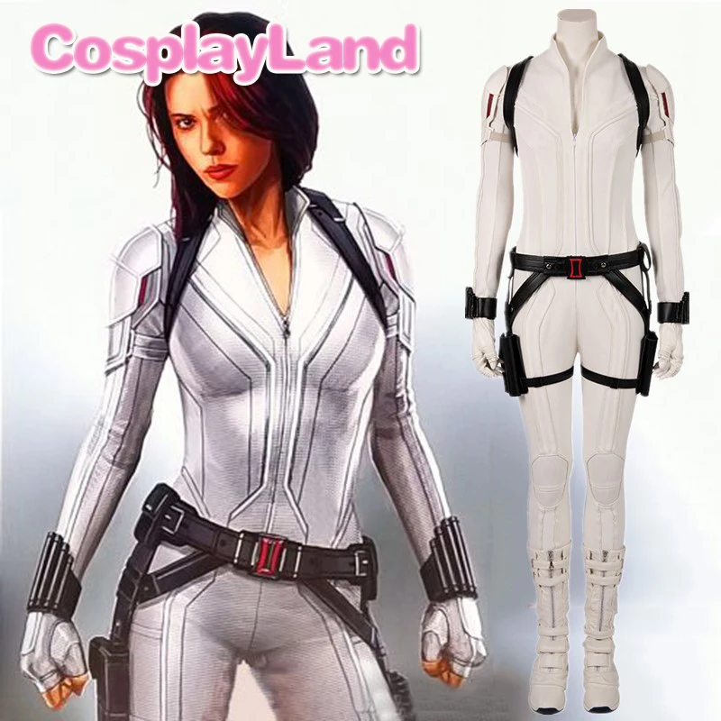 Женский костюм для косплея из фильма черная вдова белый женщин на Хэллоуин