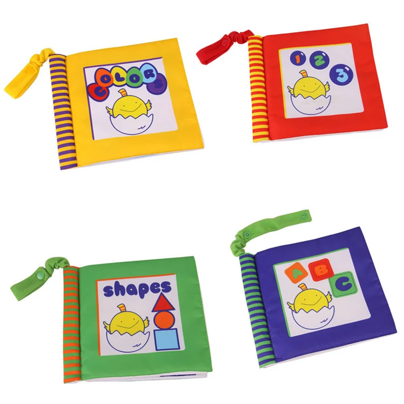 

Toddler Baby Soft Cloth Book Kids Alphabet Numbers Colors Congitive Books Infant Children Early Educational Large Rattle Toys