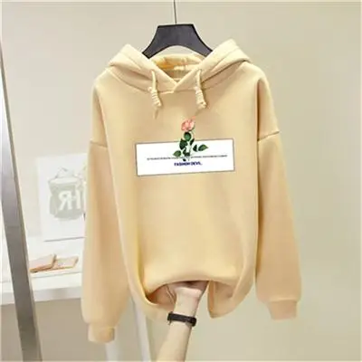 N2 S-4xl толстый принт осень-зима женский трикотажный хлопчатобумажный пуловер модное платье с открытыми плечами большой размер теплые толстовки Топы - Цвет: N2