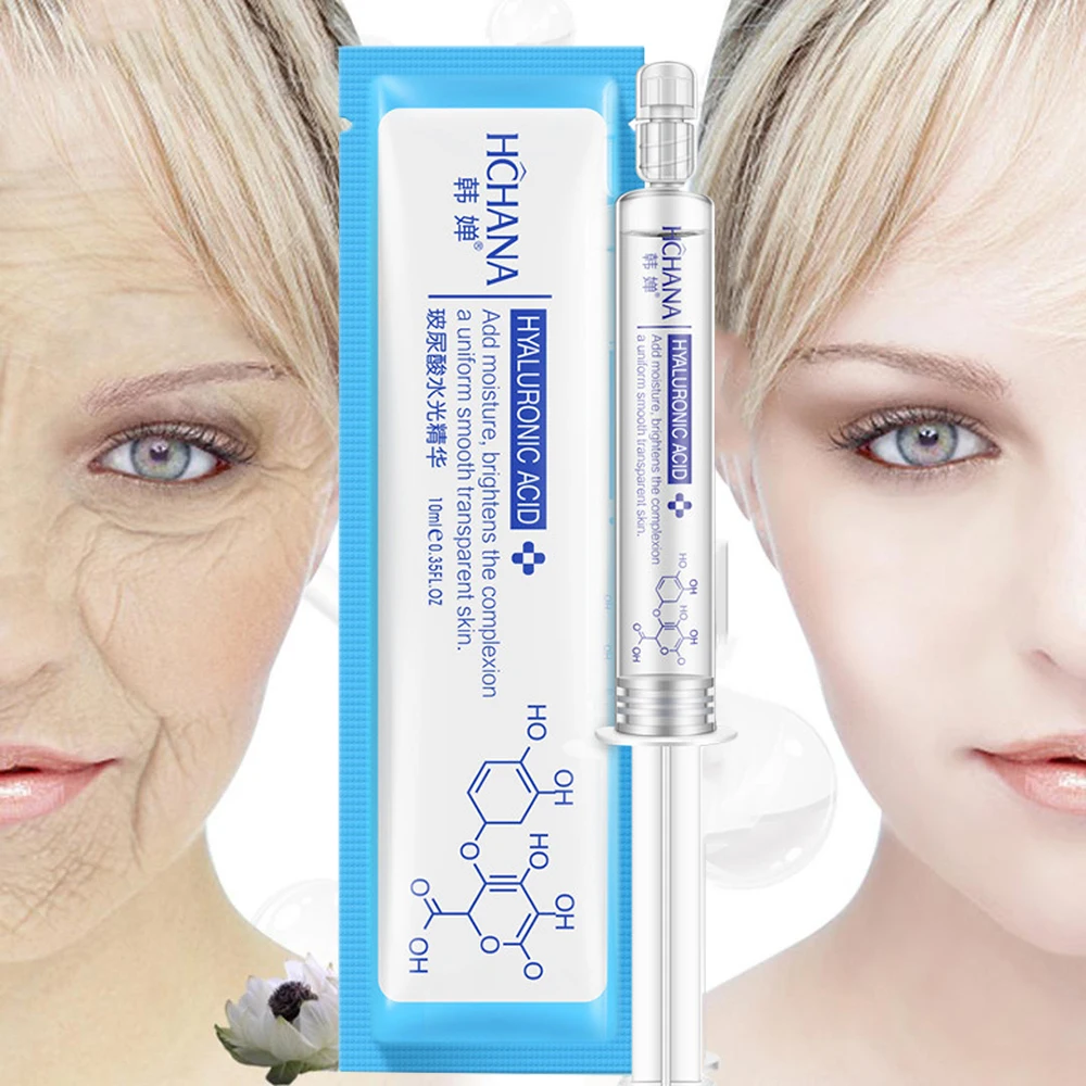 10ml Hyaluronic Acid Face Serum Deep Moisturizing Anti-Wrinkle Anti Aging Collagen Essence Whitening Remove Acne Skin Care TSLM1
