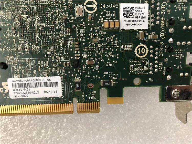 

Pulled 9P1N8 Broadcom 57406 Dual-Port 10GbE Base-T Card