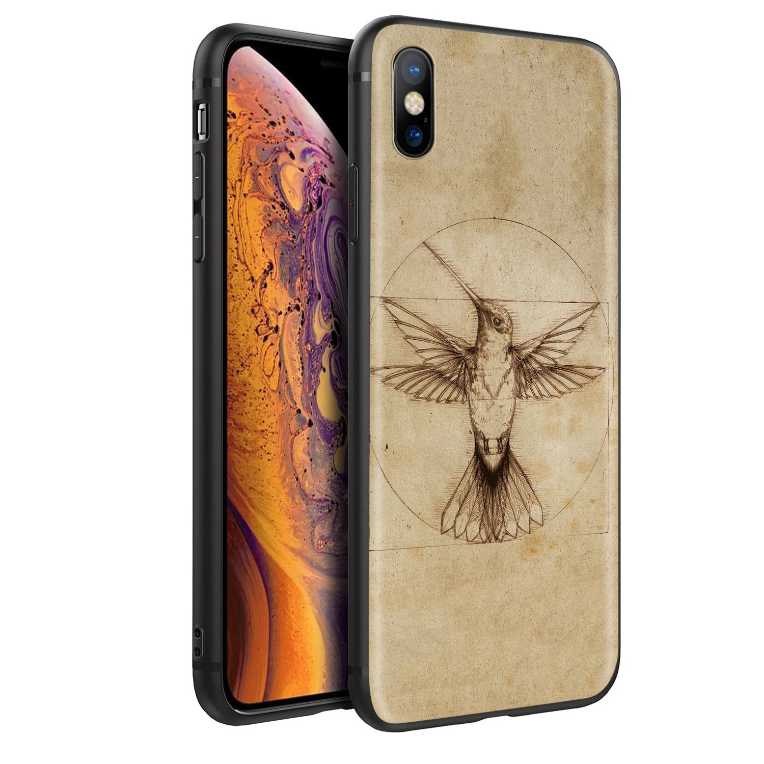 Мягкий силиконовый чехол YIMAOC Leonardo da Vinci для iPhone 12 Mini 11 Pro XS Max XR X 8 7 6 6S Plus 5 5S SE |