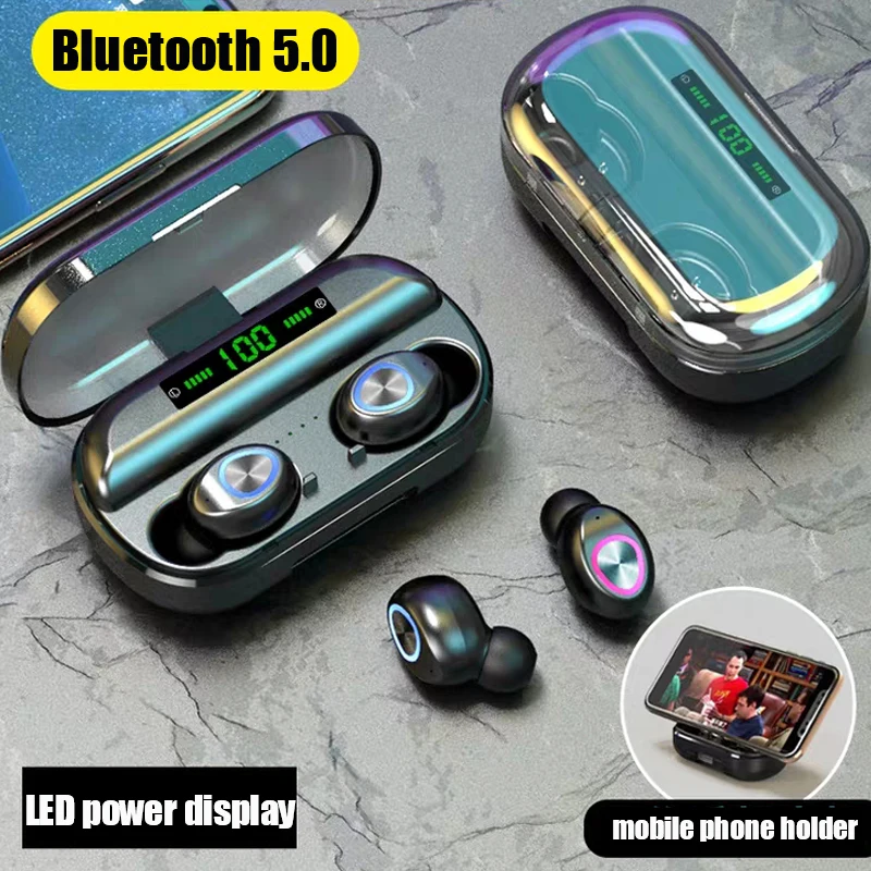 Bluetooth наушники беспроводные игровая гарнитура 5 0 шумоподавление Tws с зарядным