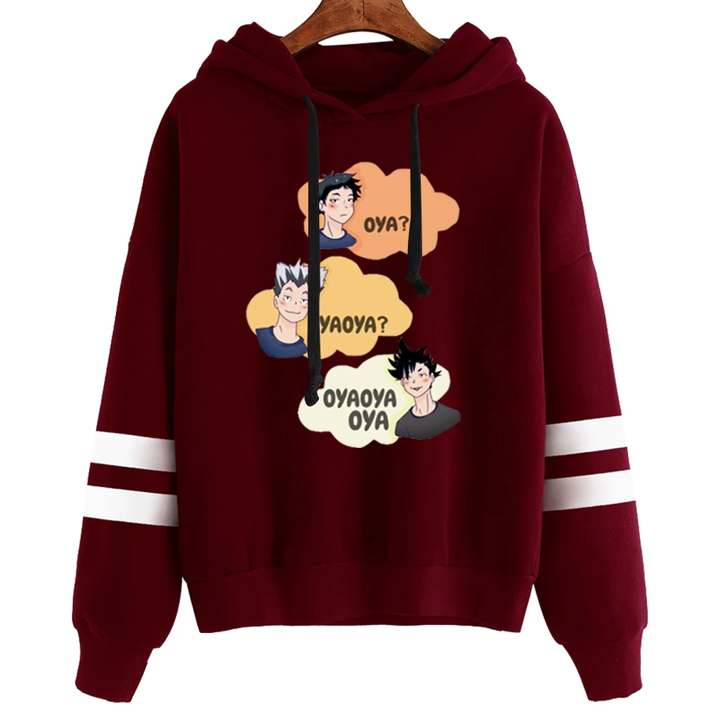 

2020 Oya Oya Oya Haikyuu Hoodies Kuroo Streetwear Pullover Sweatshirt Men Fashion Autumn Winter Hip Hop Hoodie Pullover