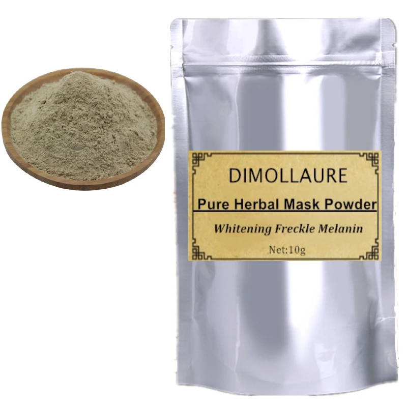 10 пакетов травяная мягкая маска для лица отбеливающая пудра удаления веснушек