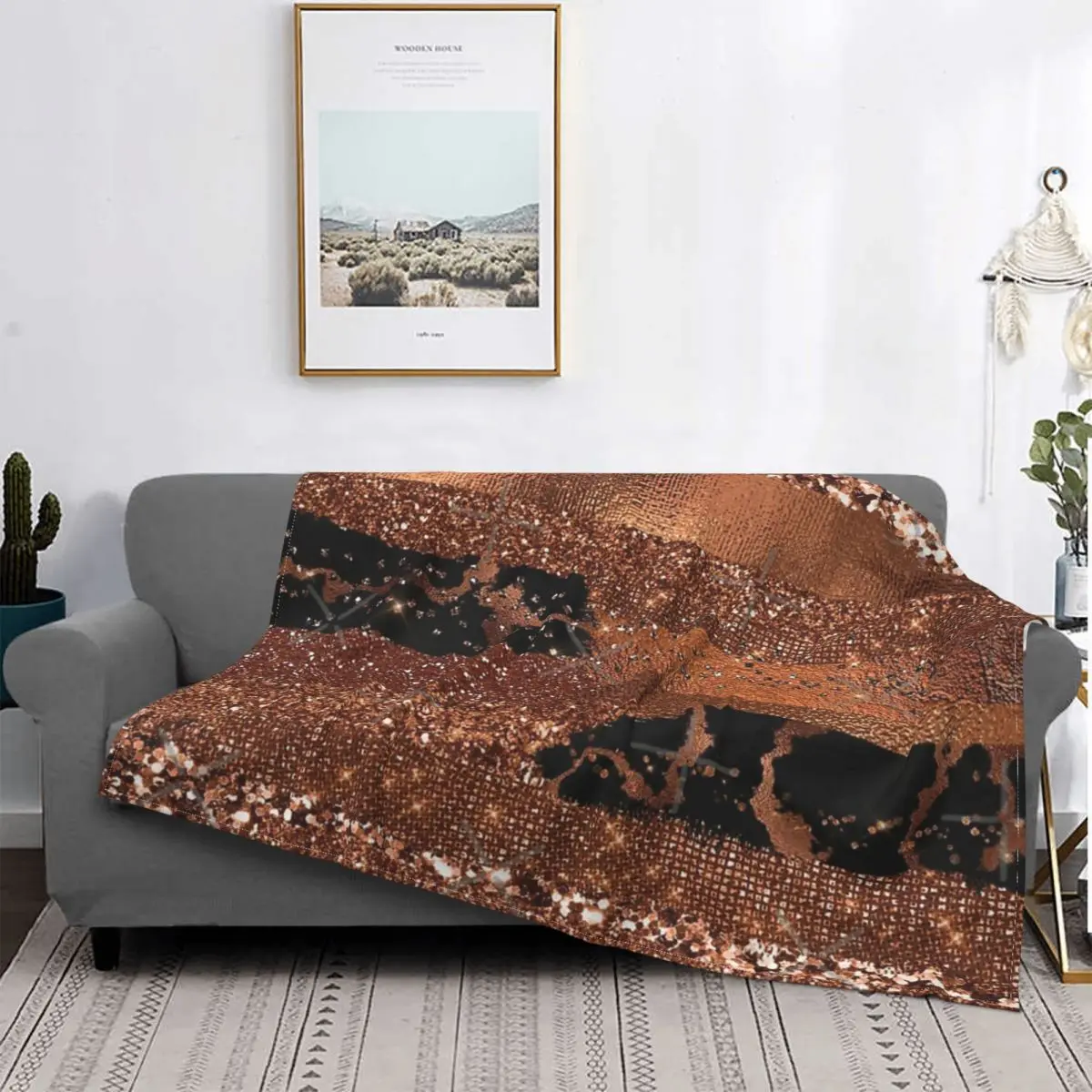 

Manta de Glamour de cobre oscuro, colcha a cuadros para cama, 150, Kawaii, a cuadros y fundas