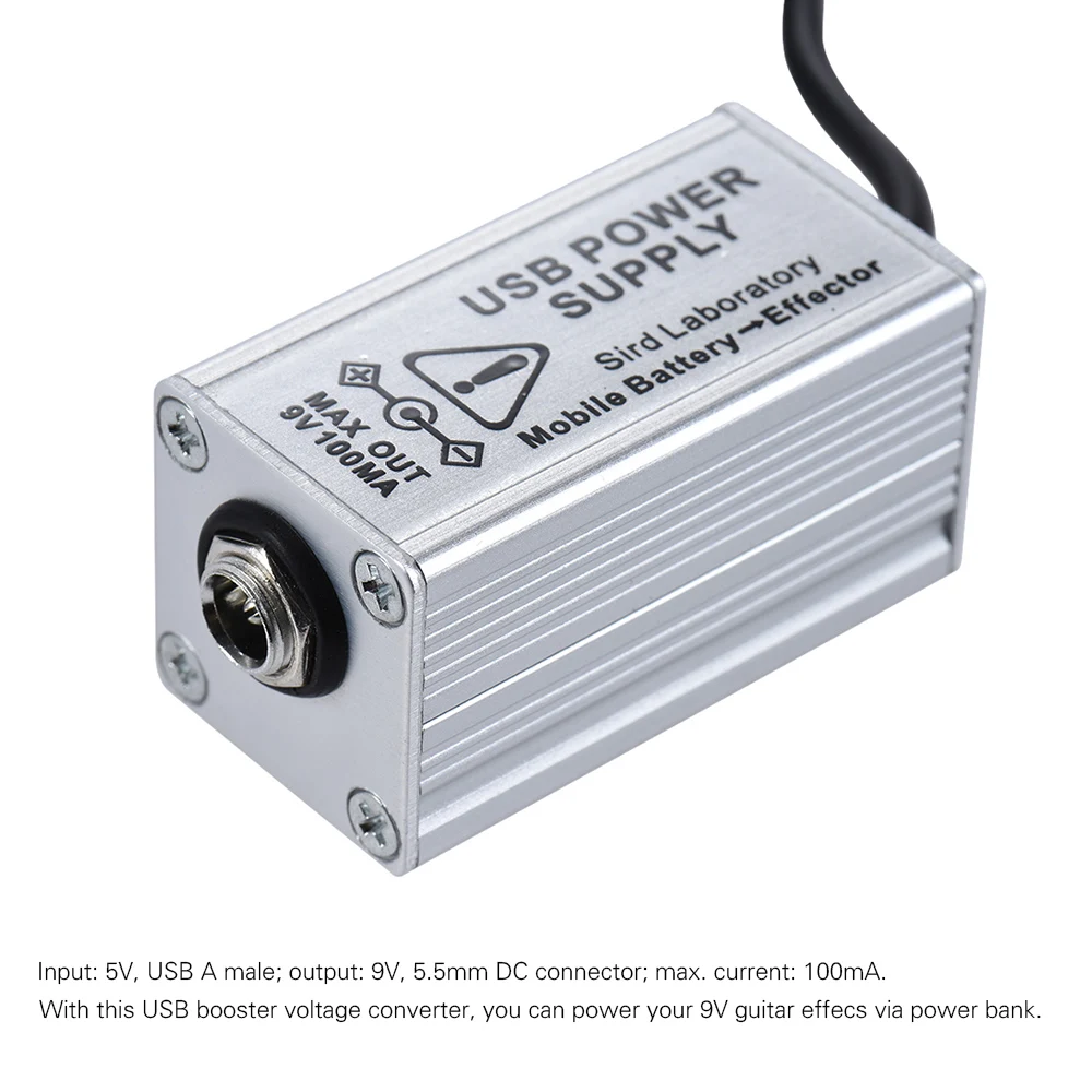 ENO EVC-1 Guitar Effect Power Supply Voltage Converter USB Booster 5V to 9V Used with Bank as Step Up | Спорт и развлечения