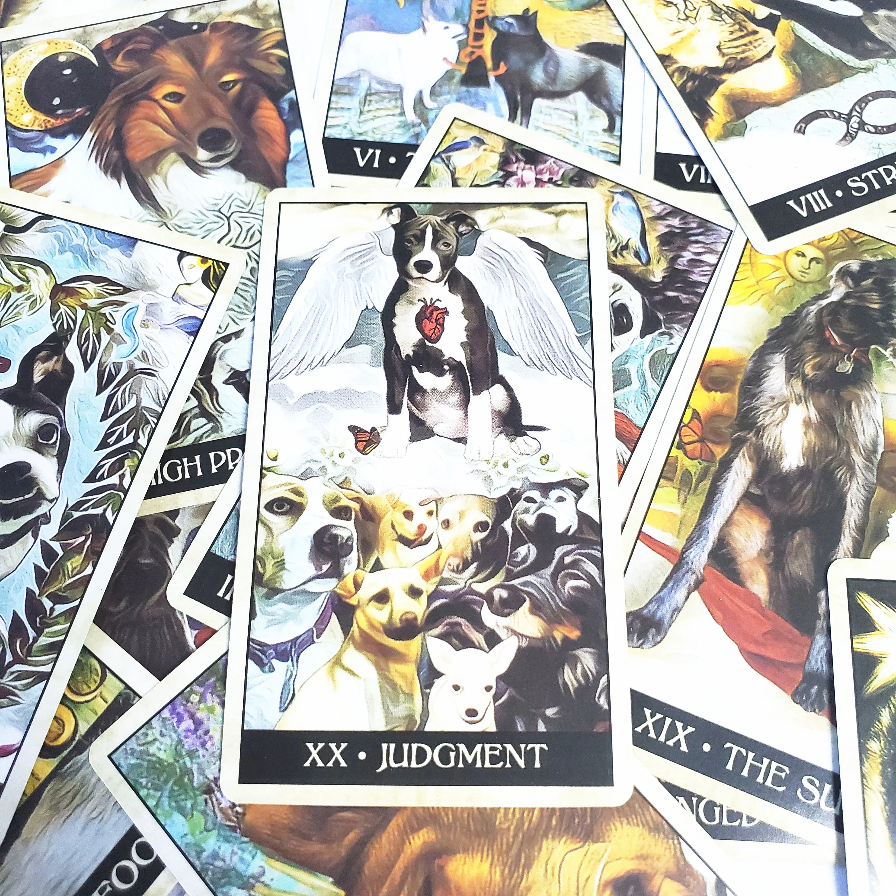 

New English version Wise Dog Tarot deck divination fate playing cards board game 78 cards/set