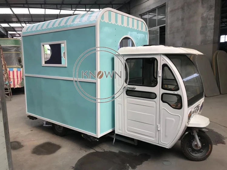 Топ KN KP Электрический 3 х колесный Еда тележка для хот догов уличной торговли