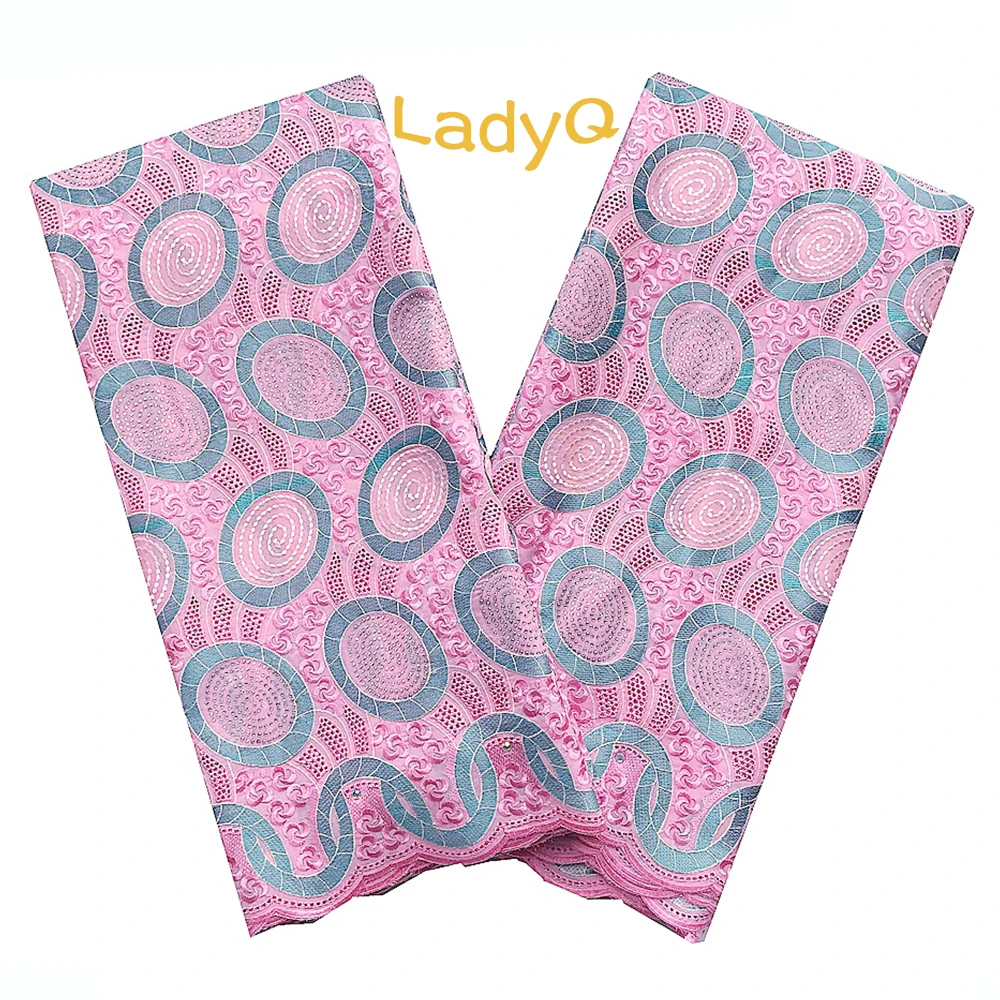 Новая швейцарская вуаль кружева в Швейцарии Африканская Хлопковая зеленая