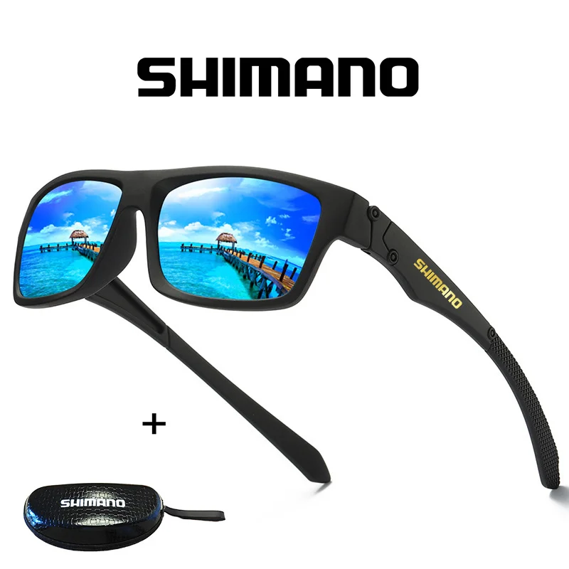 Новые поляризованные очки для рыбалки Shimano Модные солнцезащитные и верховой езды