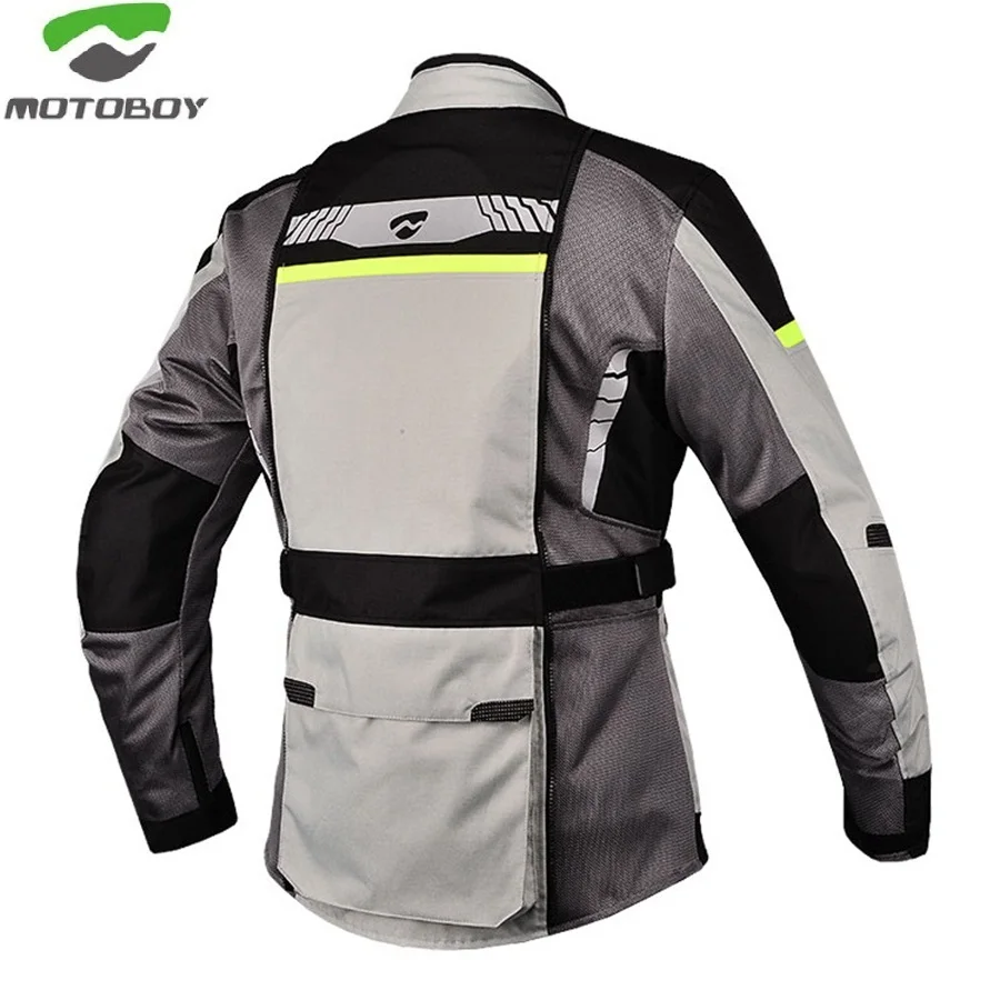 MOTOBOY Four season Motorcycle Jacket Warm Motorbike Riding Rallycross Reflective Windproof Waterproof Jackets With 5pcs Pads | Автомобили