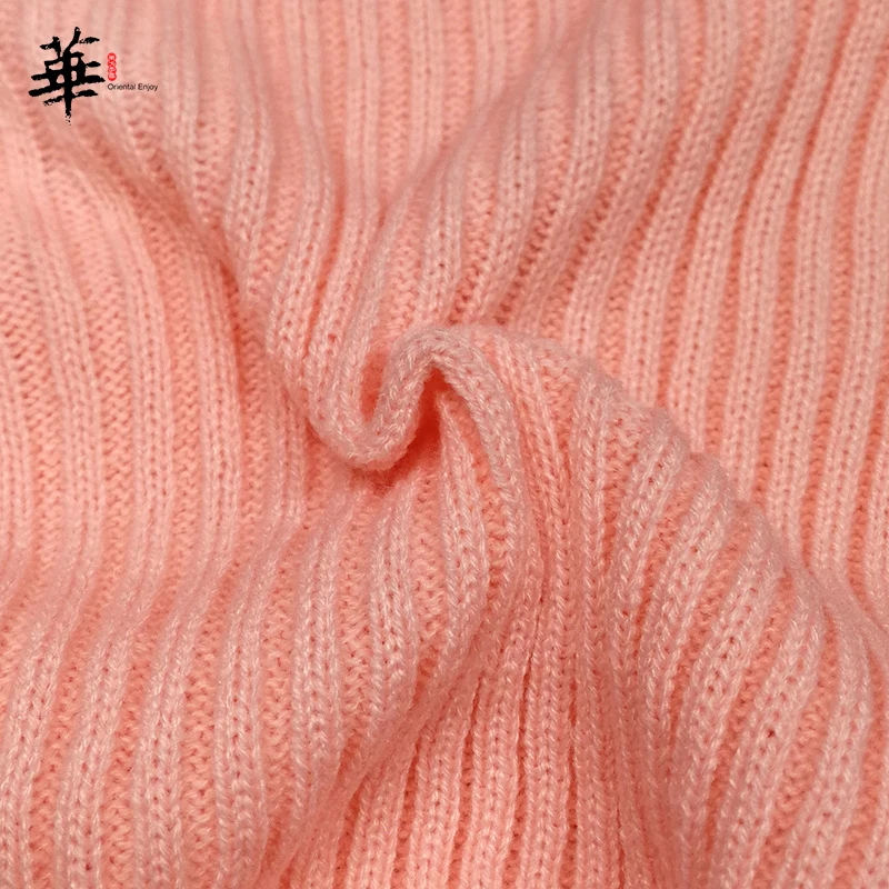 Кроп-топ женский розовый пуловер джемперы милые топы укороченный свитер с