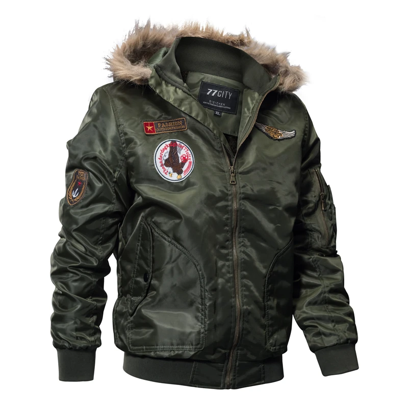 Winter Military Bomber Jacket Men Outwear Air Force Parkas Coat Tactical Jackets Male Windbreaker Pilot Jaqueta Masculina | Мужская