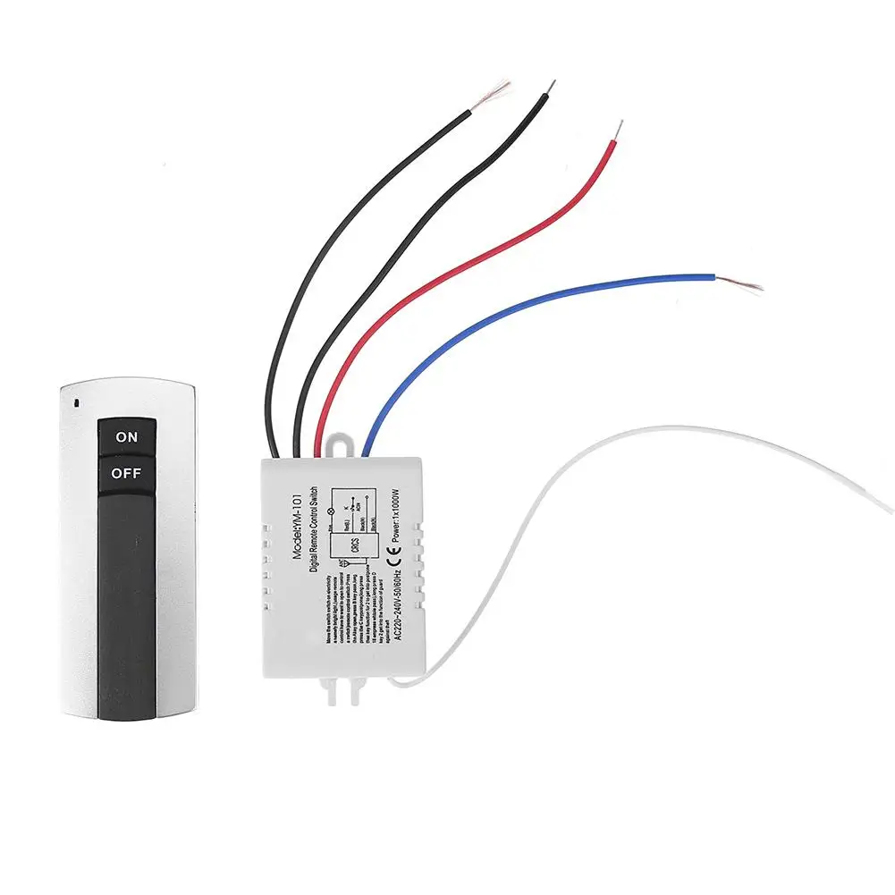 1/2/3 Channel ON/OFF 220V Wireless Remote Control Switch Receiver Transmitter for Lamp Light Electrical Equipments Drop Ship |