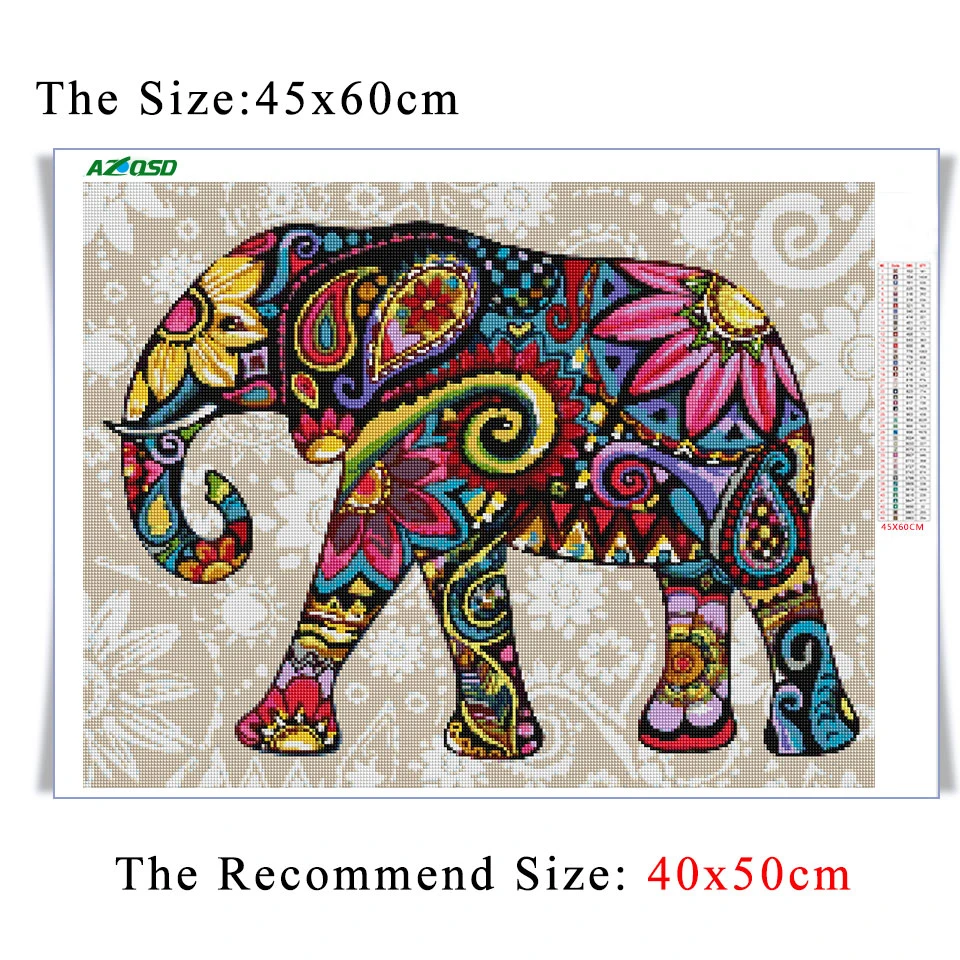 AZQSD Алмазная вышивка животных Diy наборы крестиков ручная работа алмазная