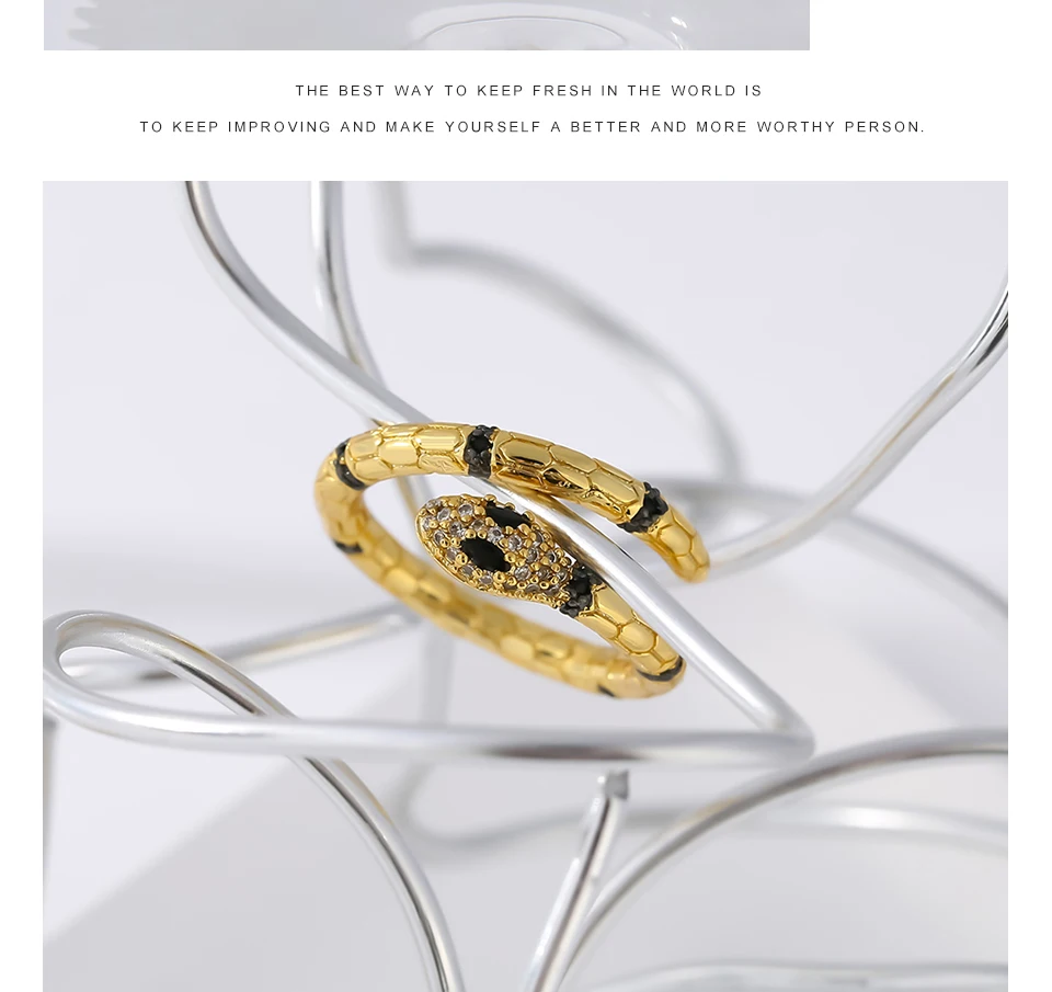 

Bohemian Snake Gold Rings Crystal Snake Drops Elephant Geometry Charm Rings For Women Man Wedding Party Jewelry Gift