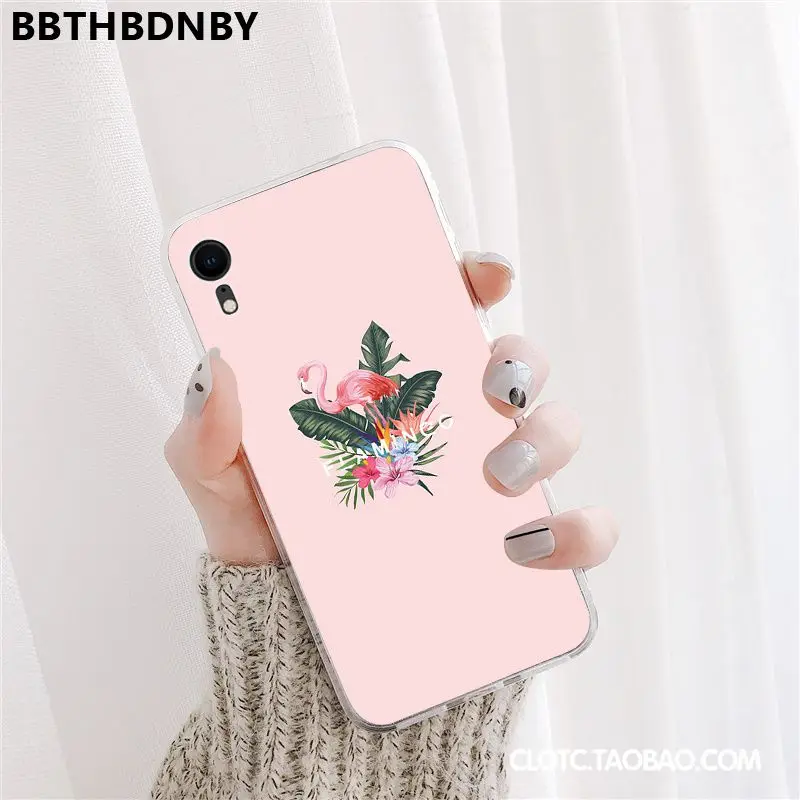 Чехол для телефона Фламинго Любовь Сердце на заказ фото мягкий чехол iPhone 11 pro XS MAX 8