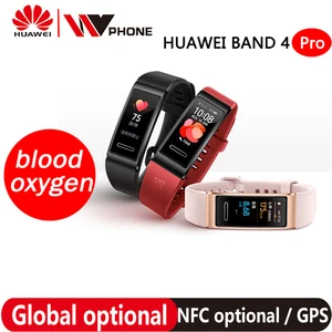 Huawei Band 4 pro SmartBand монитор сердечного ритма здоровья автономный GPS активный мониторинг здоровья SpO2 кислород в крови