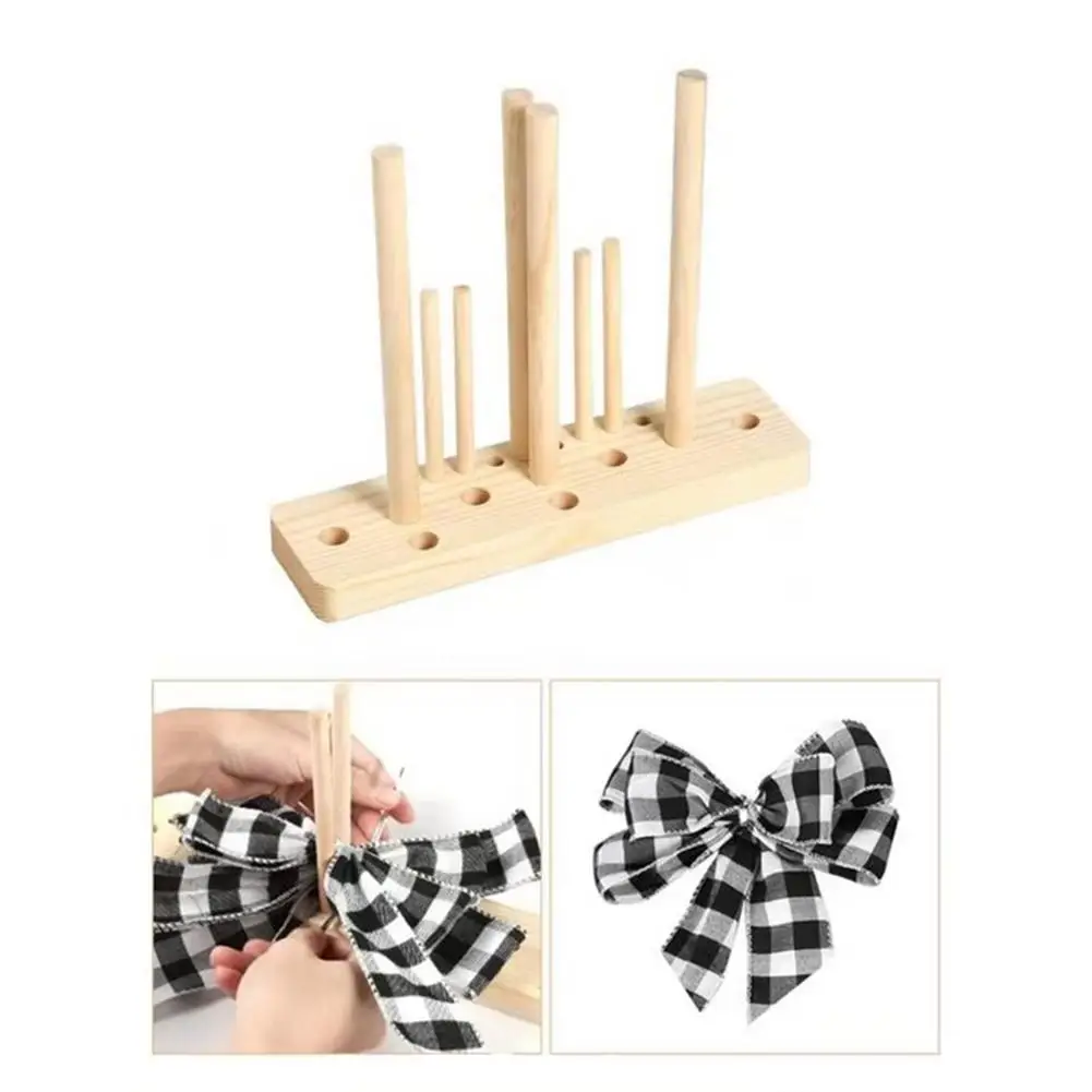 

Manual Weaver 5 In 1 Christmas Bow-knot Maker Rope Crafts New Year Bow Decoration Home Living Room Ribbon Garland Weave Tool