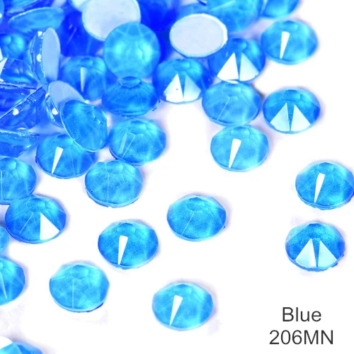 Blue 144 шт ss20 фосфоресцирующие блестящие стразы без горячей фиксации стразы неоновые стразы хрустальные украшения для дизайна ногтей B3847 - Цвет: Blue