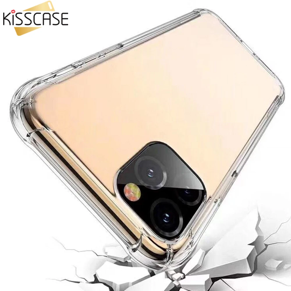 KISSCASE для samsung Note 10 S10 S9 S8 S7 Edge A30 A50 A70 A80/A90 прозрачные противоударные Чехлы +| |