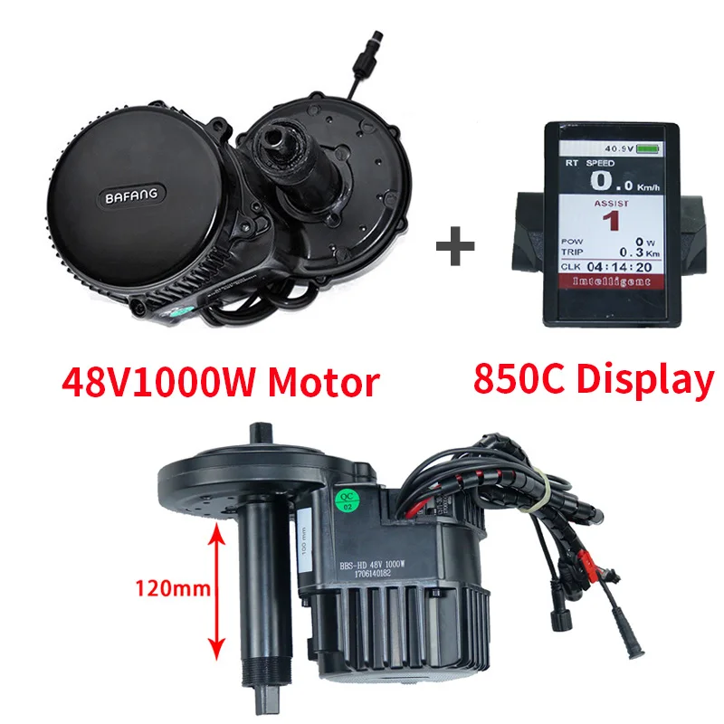 1000W17.5 850C 120MM BBSHD середине привода 48V 1000W электрический велосипед Motor Наборы с Батарея samsung 48V 17.5Ah литий-ионный аккумулятор вниз трубки, фара для электровелосипеда в b Батарея - Цвет: 1000W17.5 850C 120MM