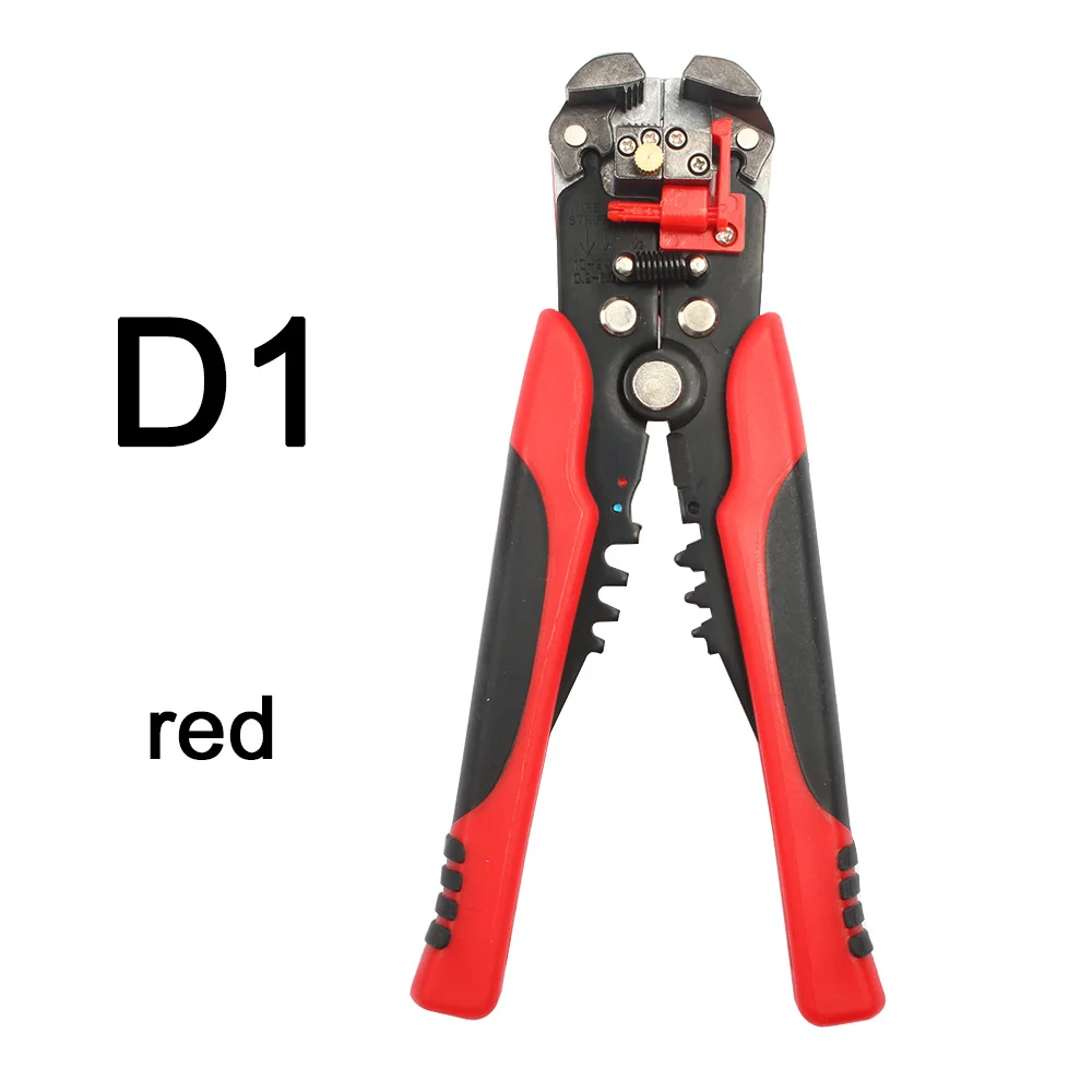 HSD1 RED HS-D1 0,2-мм2 AWG24-10 дизайн многофункциональные автоматические плоскогубцы для зачистки кабеля Зачистка обжимка проводов инструменты для резки желтого цвета - Цвет: HSD1 RED