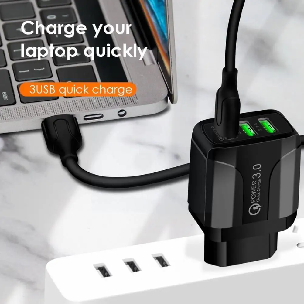 

1PC Usb Fast Charger Quick Charge 3.0 Universal Wall Mobile Phone Tablet Chargers For iphone 11 Charging Charger J3S8