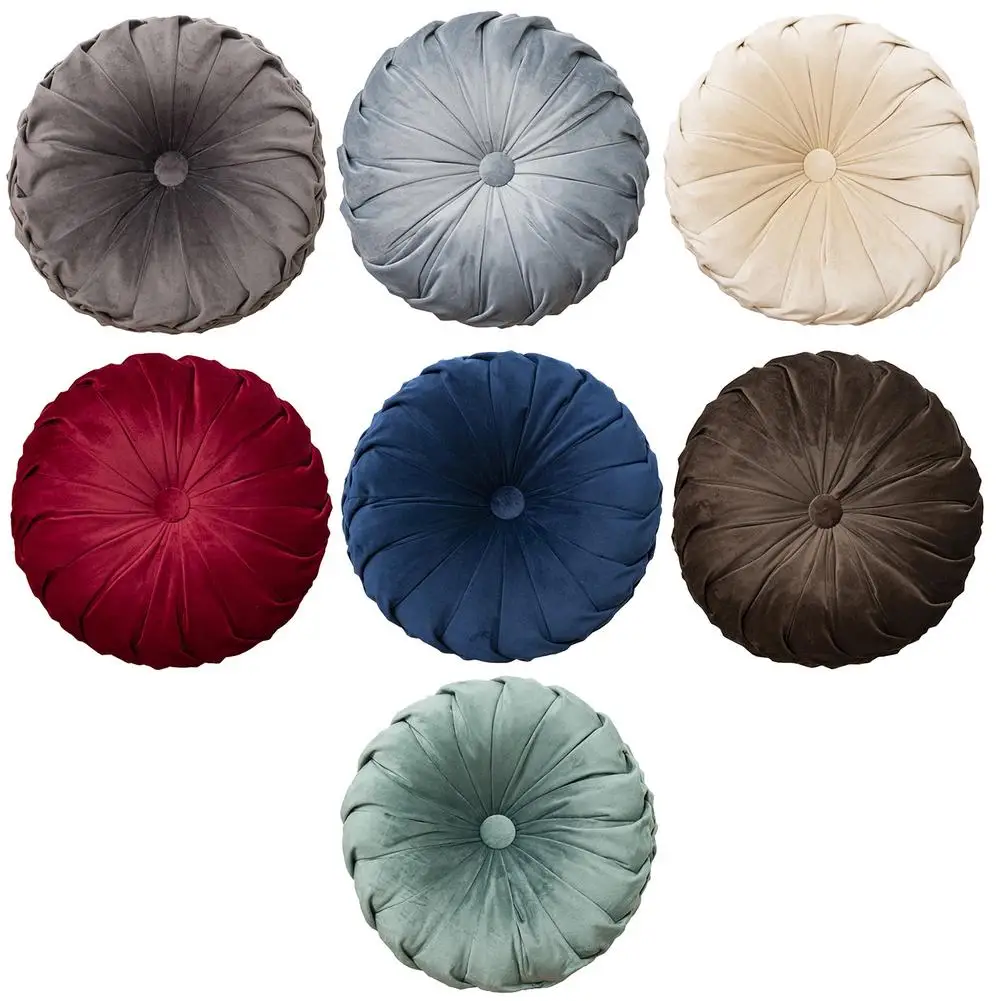 Круглая подушка для сиденья в европейском стиле Стиль коврик под стул сплошной