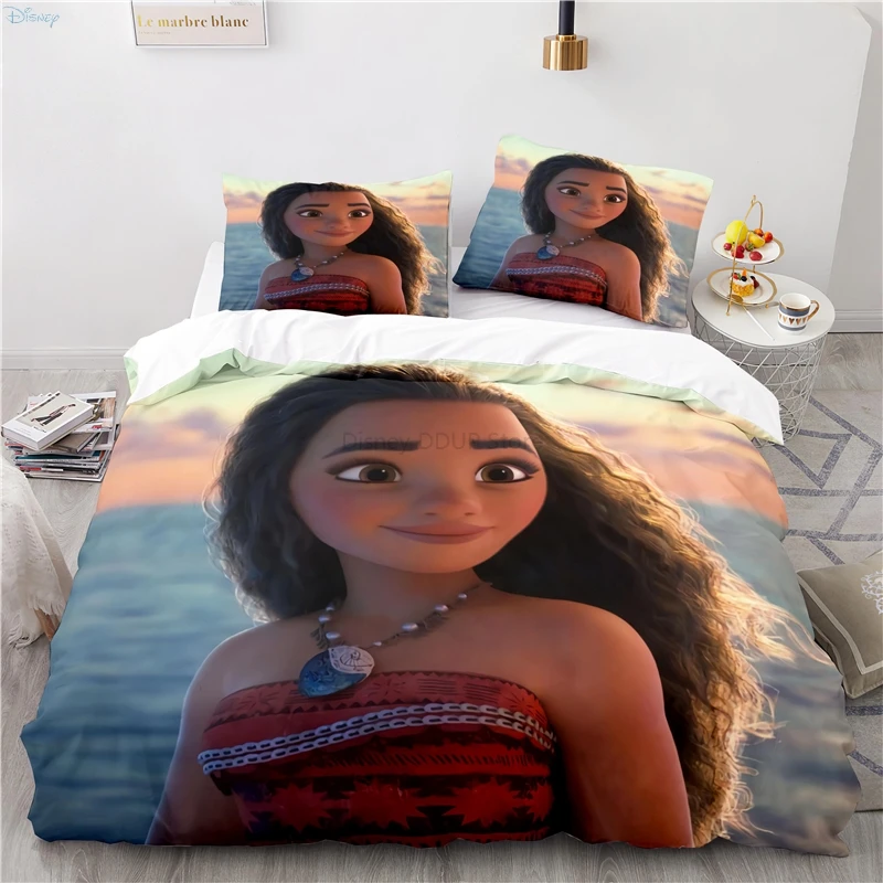 

Moana Cartoon 3d Bedding Set Bed Linen Bedclothes for Adult Kids Gifts Duvet Cover Set with Pillowcase Twin Full Queen King Size