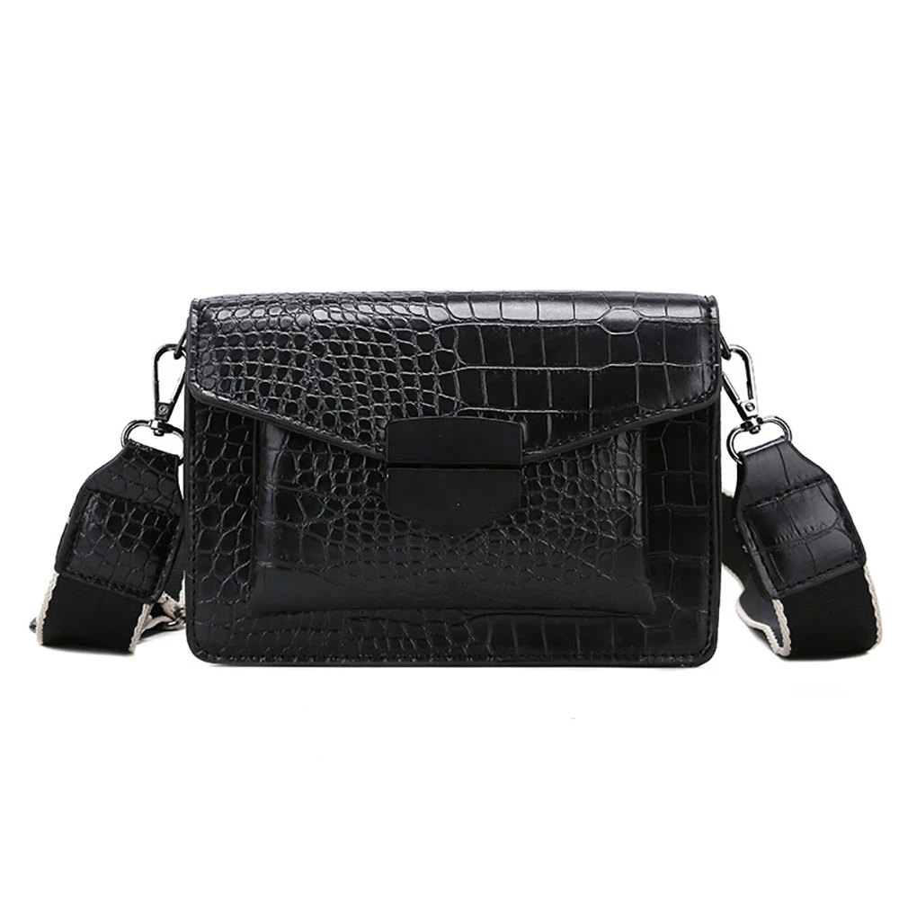 

2019 New Mini Handbags Women Fashion Ins Ultra Fire Retro Wide Shoulder Strap Messenger Bag Purse Simple Style Crossbody Bags