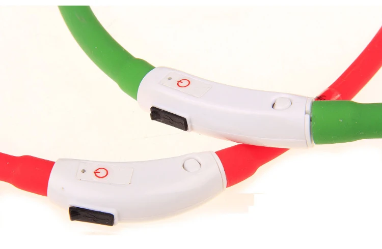 Fenice usb зарядка светодиодный ошейник для собак Ночная безопасность мигающий светящийся поводок для собак, светящиеся люминесцентные ошейники для собак товары для домашних животных