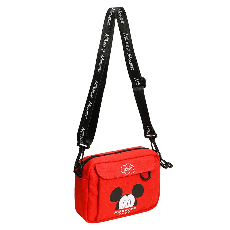 

Donald Duck Mickey Minnie Yellow Black White Bag Shoulder Strap Messenger Bag Letters Men Women Fashion Anime Chest Bag