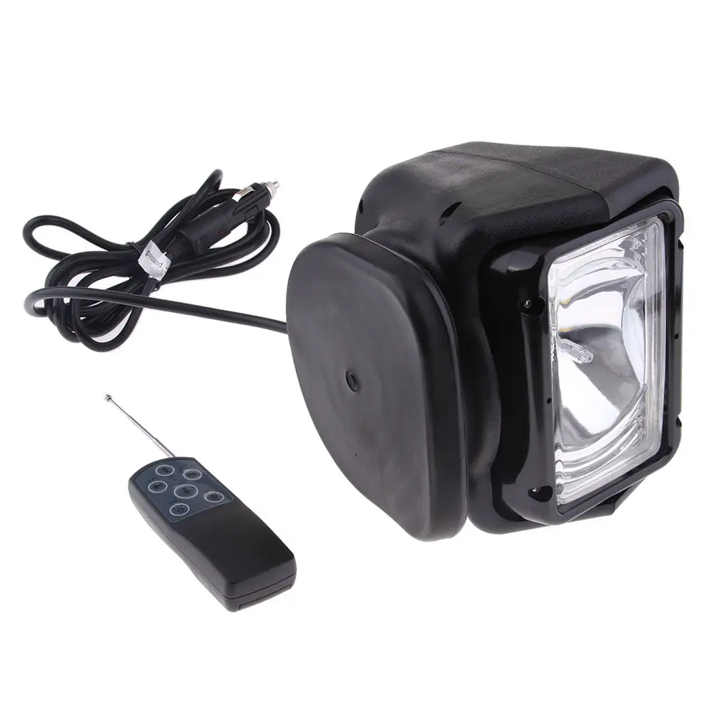 

35W Xenon HID Search Work Light Remote Control for Marine Boat Truck Car ATV - Black