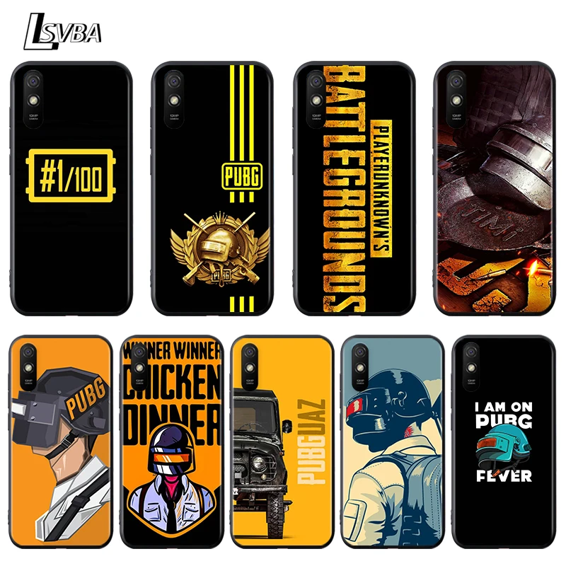 

Game PUBG For Xiaomi Redmi 9 9C 9A 9I 9T 10X 8A 8 7A 7 6A 6 5 S2 Y3 Y2 GO K20 Pro Prime Black Phone Case