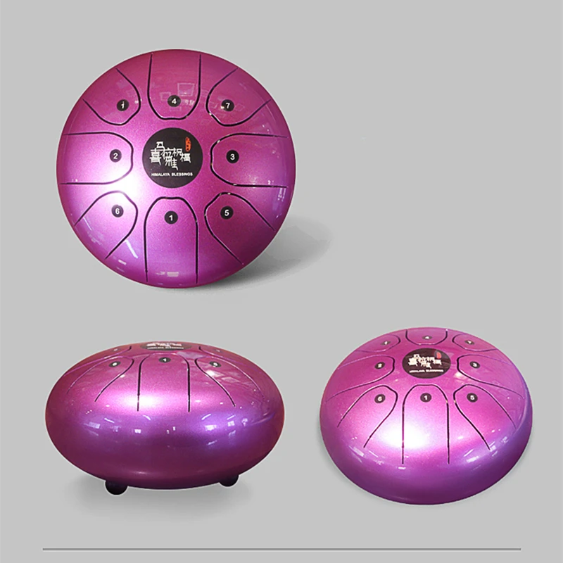 

8 inch Steel Tongue Drum Tank Drums pentatonic scale Drum with Rubber Musical Mallet and Travel Bag