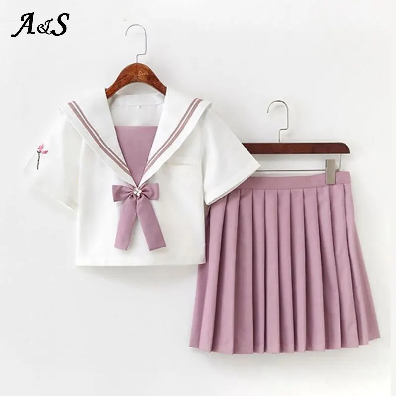 Японская розовая Униформа JK Anbenser униформа матроска для учеников средней школы