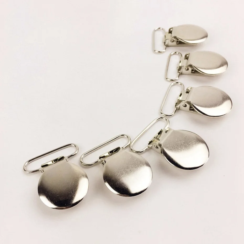 10PCS Bear Suspender Clips Baby Nursing Accessories Birth Gift Binky Clip Cute Children DIY Draft Accessories Baby Bites Toys