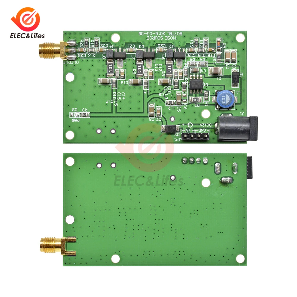 DC 12V 0.3A Источник шума варенья простой спектр внешний генератор отслеживания SMA источник случае DC12V/0.3A генератор сигнала отслеживания