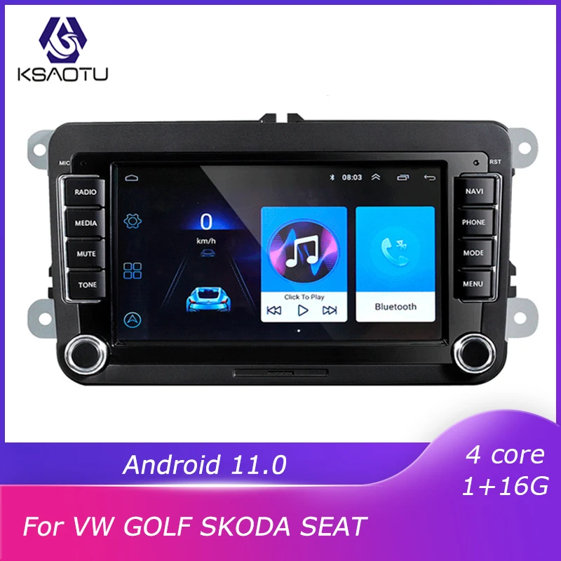 Автомагнитола 2 din с gps мультимедиа для автомобиля Android 10 0 VW Golf 5 6 Je tta Mk5 Mk6 Passat CC Tiguan