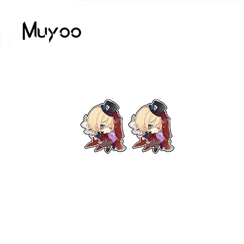 2019 Новая мода Ensemble Stars аниме акриловая смола серьги ручной работы эпоксидной