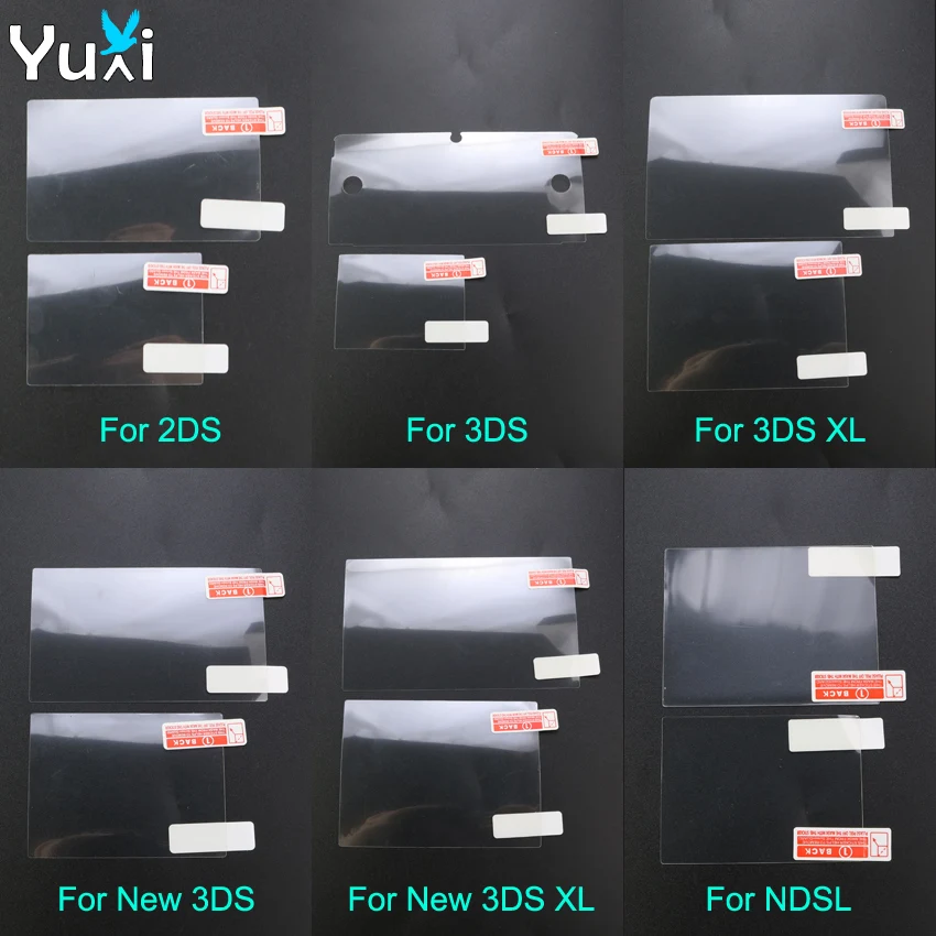 Прозрачная защитная пленка YuXi для Nintendo DSL NDSL For 2DS New 3DS XL LCD Screen Protector | Электроника