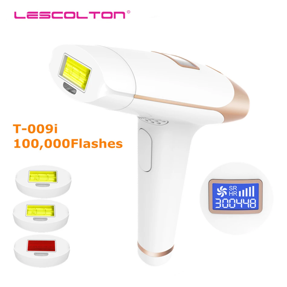 Lescolton T009i лазерная IPL лазерная эпиляция машина для удаления волос лица для удаления волос Перманентный depiladora тело бикини триммер