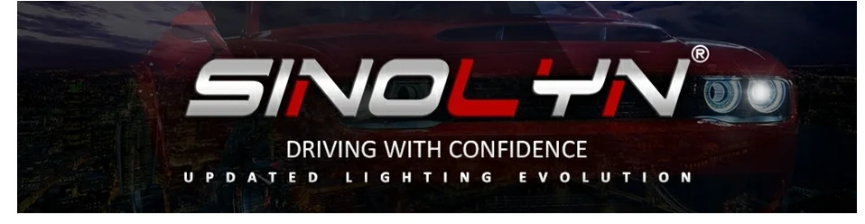 Sinolyn Биксеноновые Противотуманные фары проектор Универсальный H11 HID противотуманные фары бифокальные линзы фары дальнего света для автомобиля Аксессуары модифицированный стиль