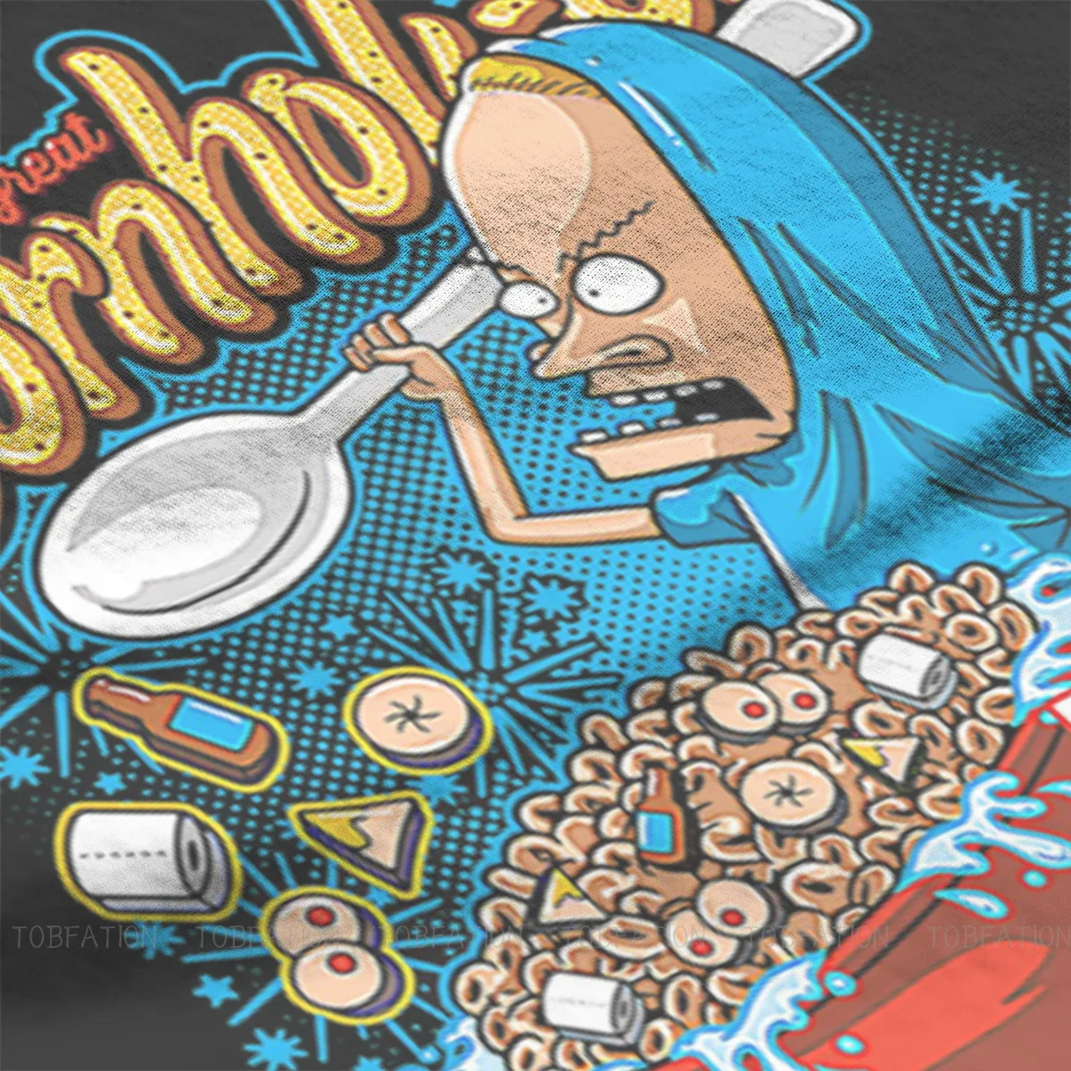 Мужская футболка с круглым вырезом Beavis и Butthead B &amp |