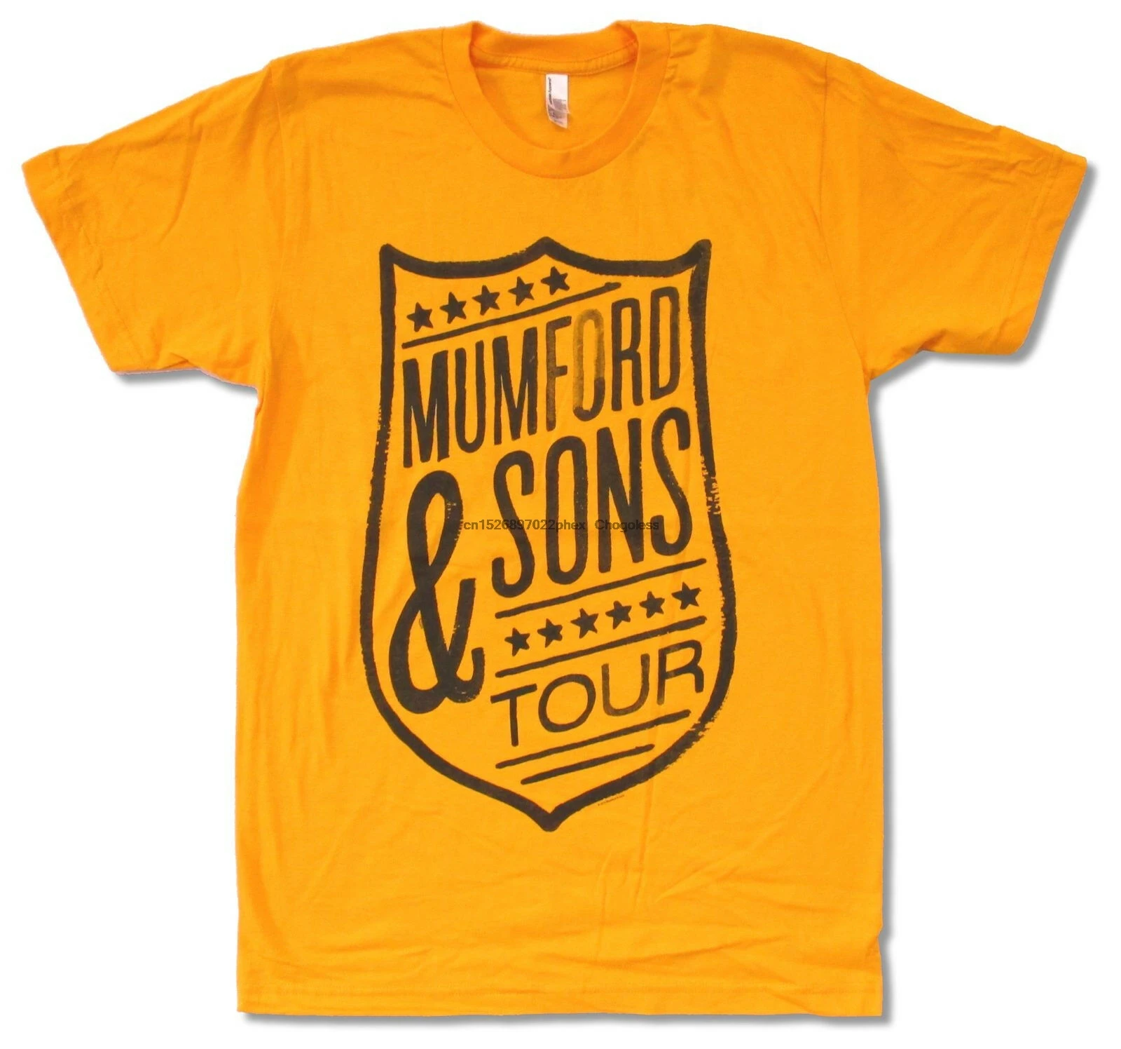 Желтая футболка Mumford &amp Sons Shield Tour новинка официальная |