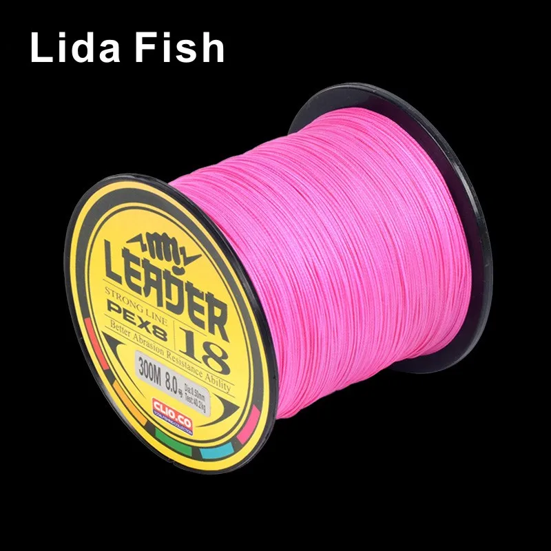 LidaFish Новинка 300 м 8 Плетеный полиэтиленовый плетеный провод Высокое качество